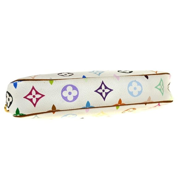 LOUIS VUITTON Pochette Accessoires Hand Bag Monogram Multi White M92649 - Picture 7 of 16